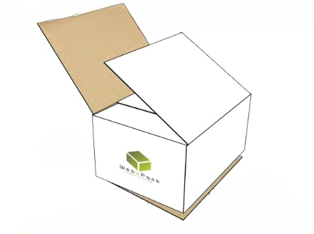 Caisse à rabats recouvrants