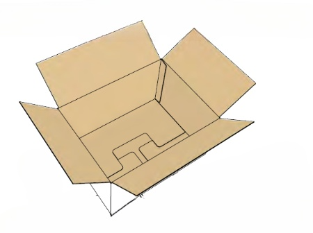 Caisse à rabats fond semi-auto