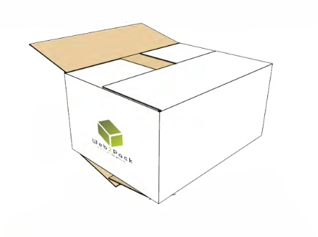 Caisse américaine à rabats chevauchants